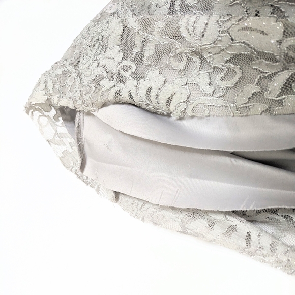 Elegant Lace Dress in Gray - Picture 7 of 11